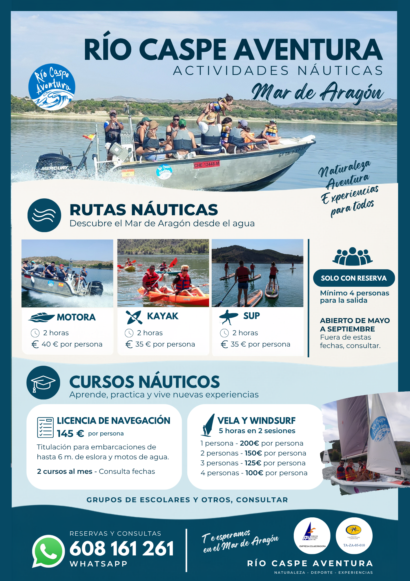Río Caspe Aventura - Actividades náuticas Mar de Aragón